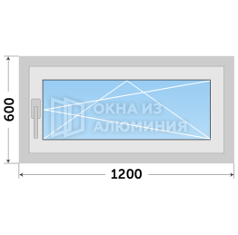 Теплое окно из алюминия под ключ AL-673